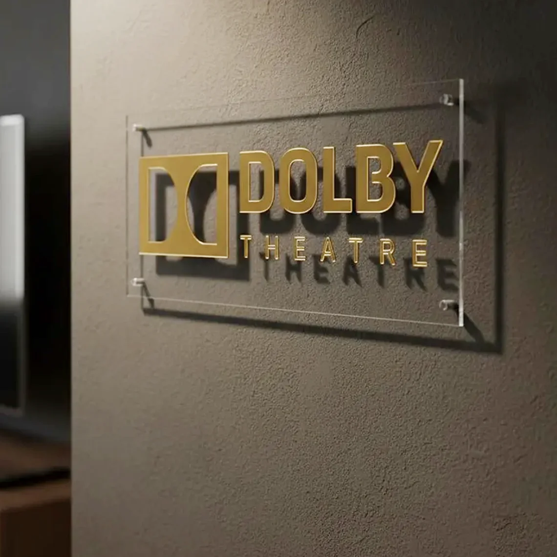 Home Cinema Dts X - Papan Akrilik 3D Dolby Atmos Clear