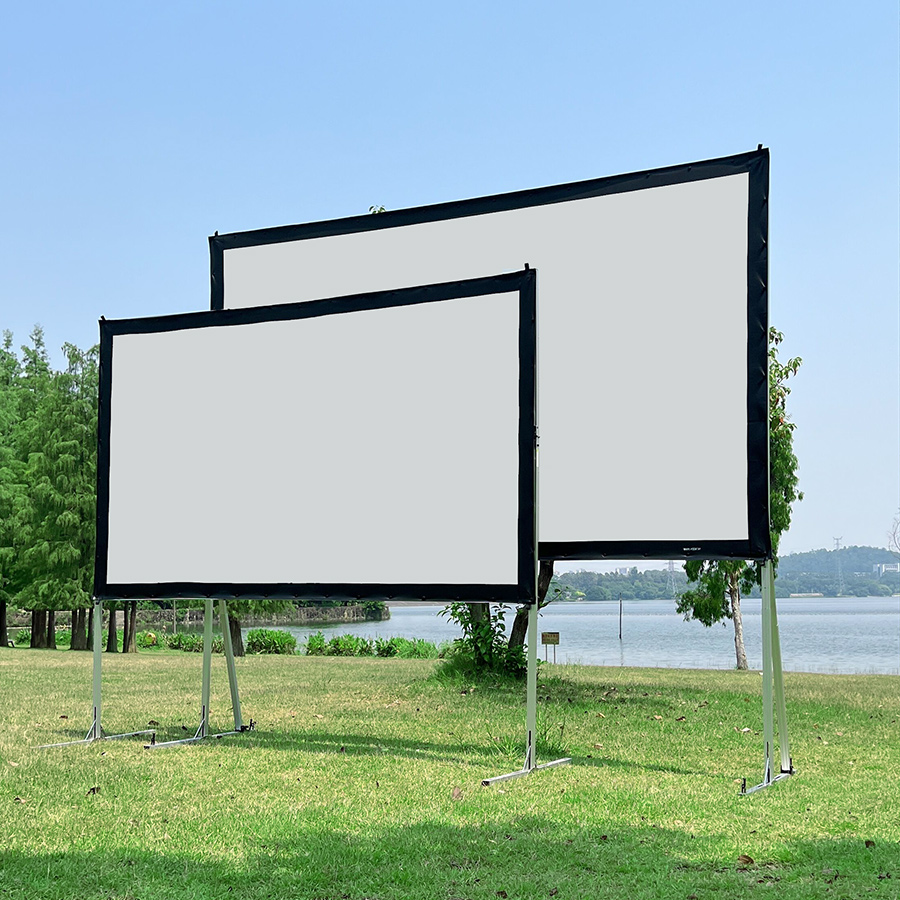 Projector Screen 100 Inch - Layar Proyektor dengan Dudukan 120 Inci