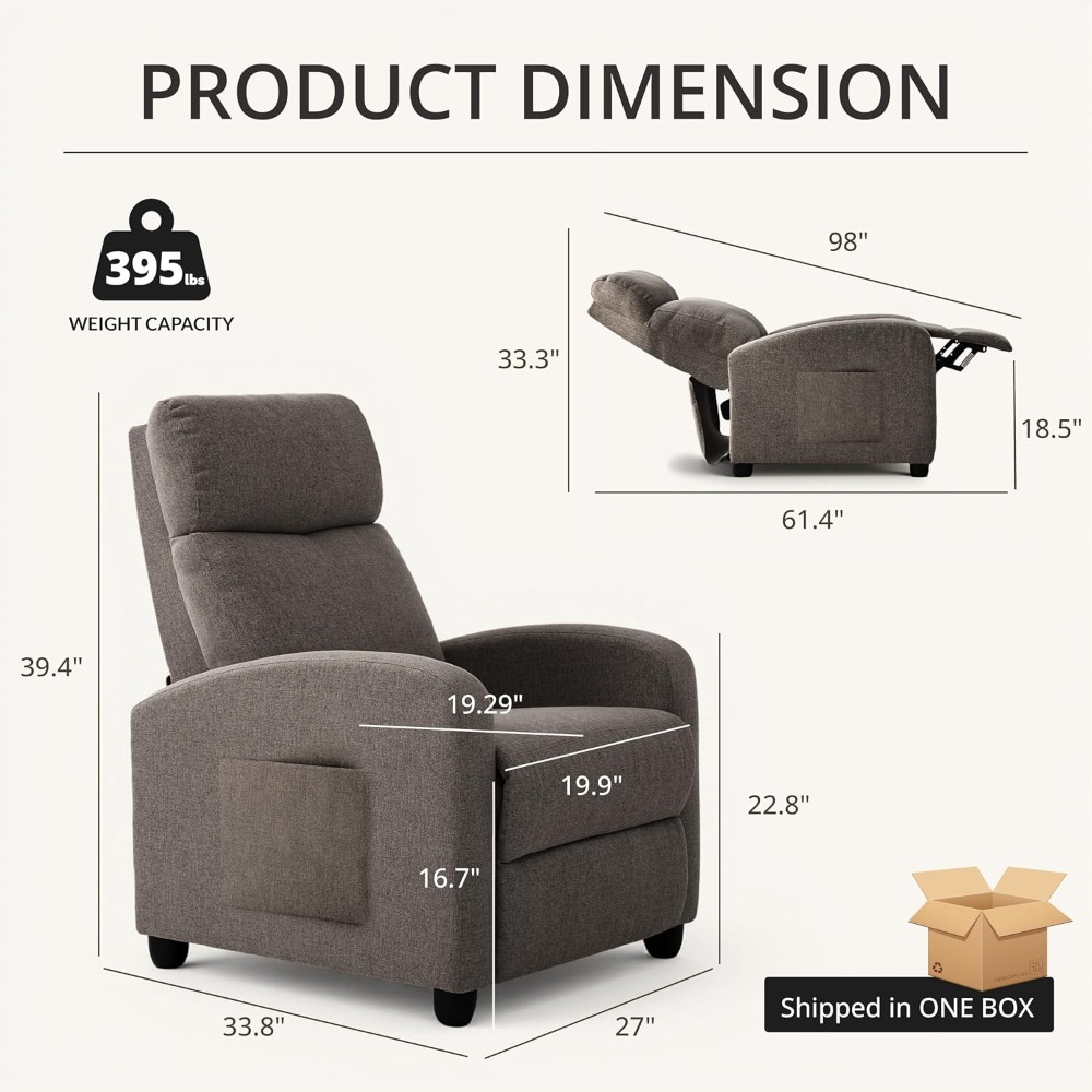 Home Cinema Gadgets - Kursi Santai Dorong Manual Modern, Sofa