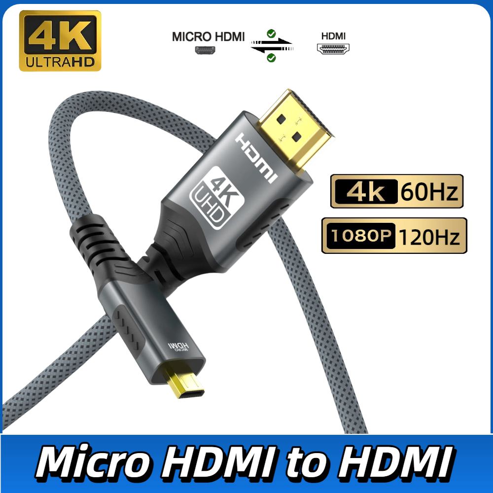 Hdmi Arc Cable - 4K Micro HDMI-Kompatibel dengan HDMI 4K@60Hz