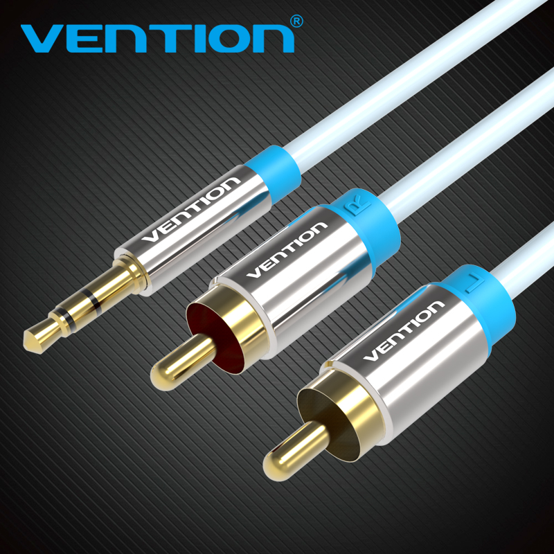 Home Cinema Dvd - Vention Kabel RCA 3.5 untuk 2RCA