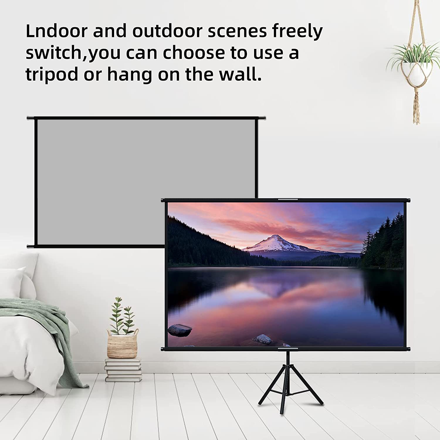 VEIDADZ layar proyeksi, dengan - Projector Screen 100 Inch ulasan dan harga