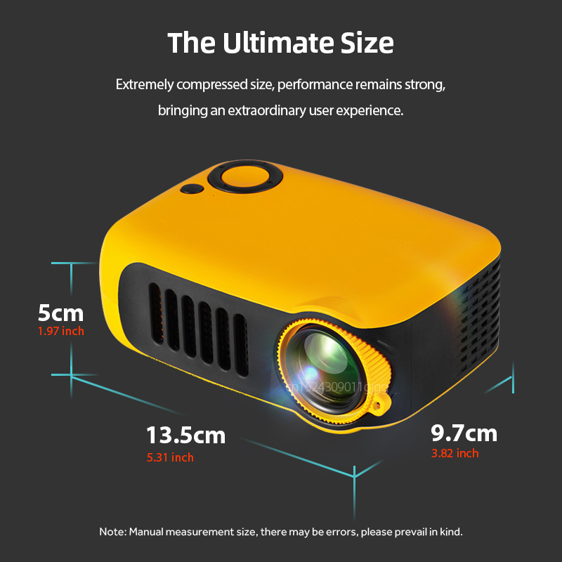 A2000 Proyektor Mini Portabel  - Home Cinema Entertainment ulasan dan harga