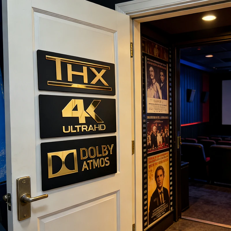 Plakat Akrilik Cermin Emas Dol - Home Cinema Dts X ulasan dan harga
