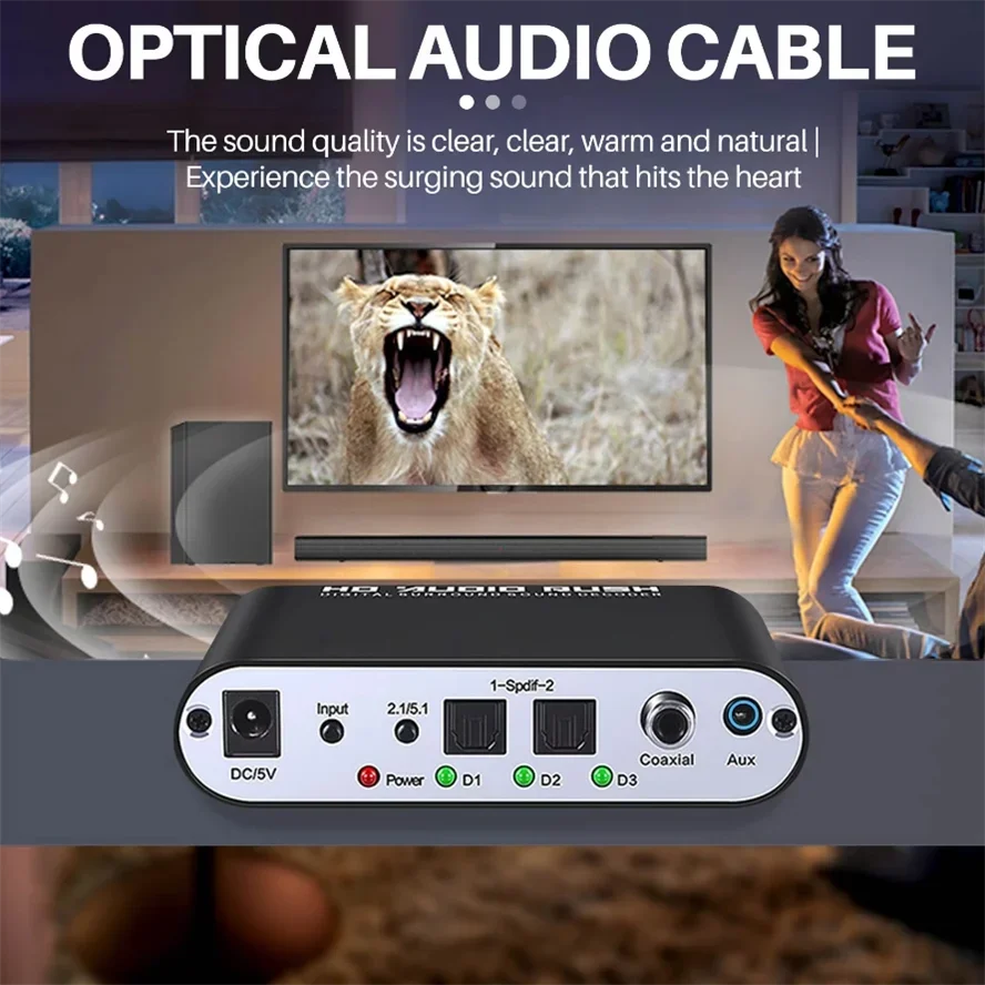 Dekoder Audio Digital ke Analo - Surround Sound Decoder ulasan dan harga