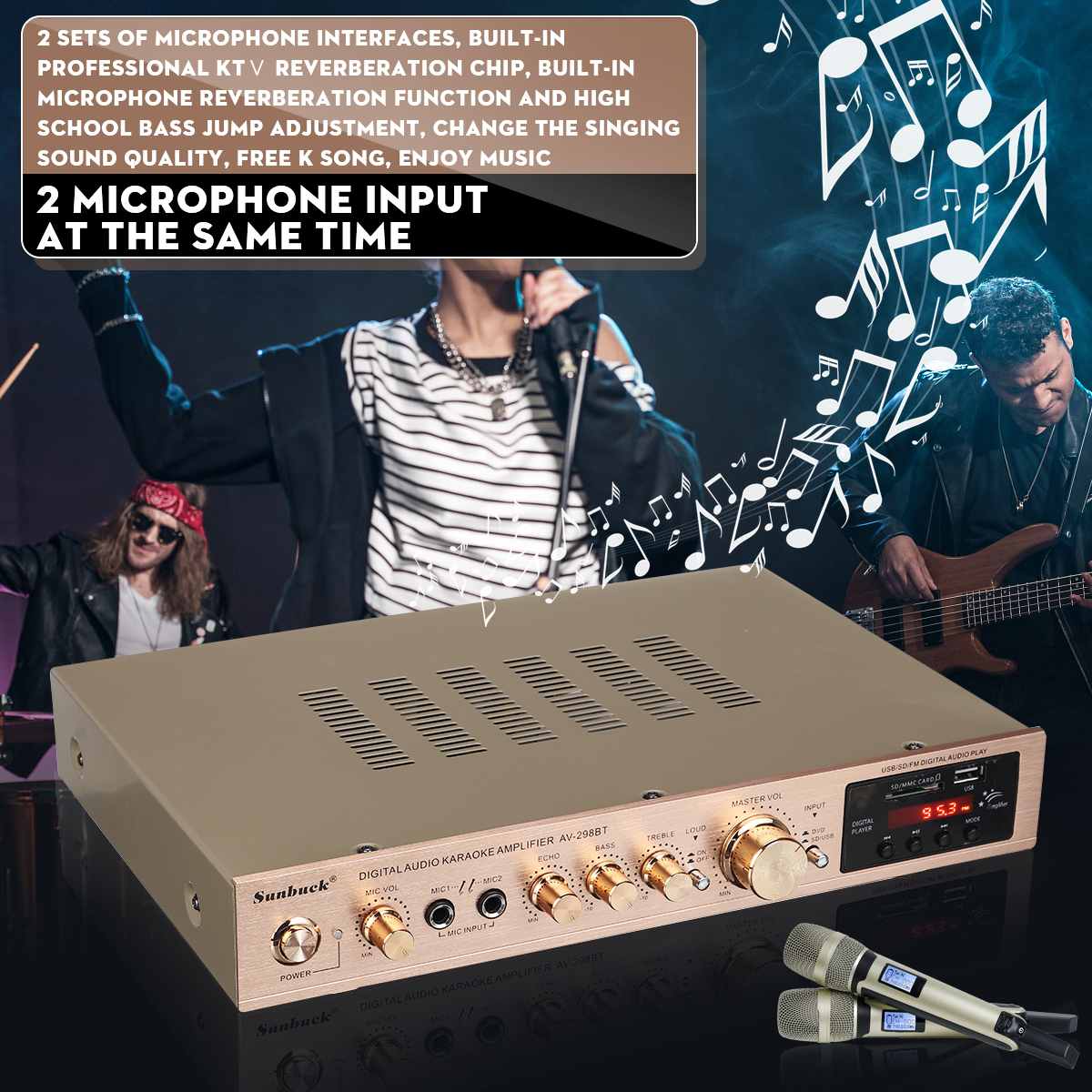 110/220V 2000W Amplifier Daya  - Home Cinema Gadgets ulasan dan harga