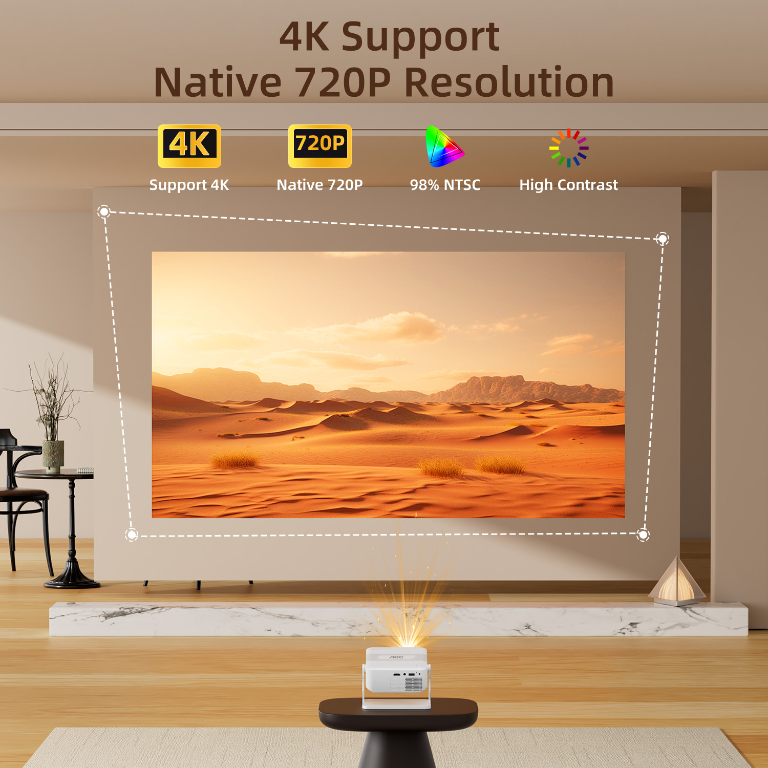 Proyektor Portabel AOC HA109-P - Home Cinema Entertainment ulasan dan harga