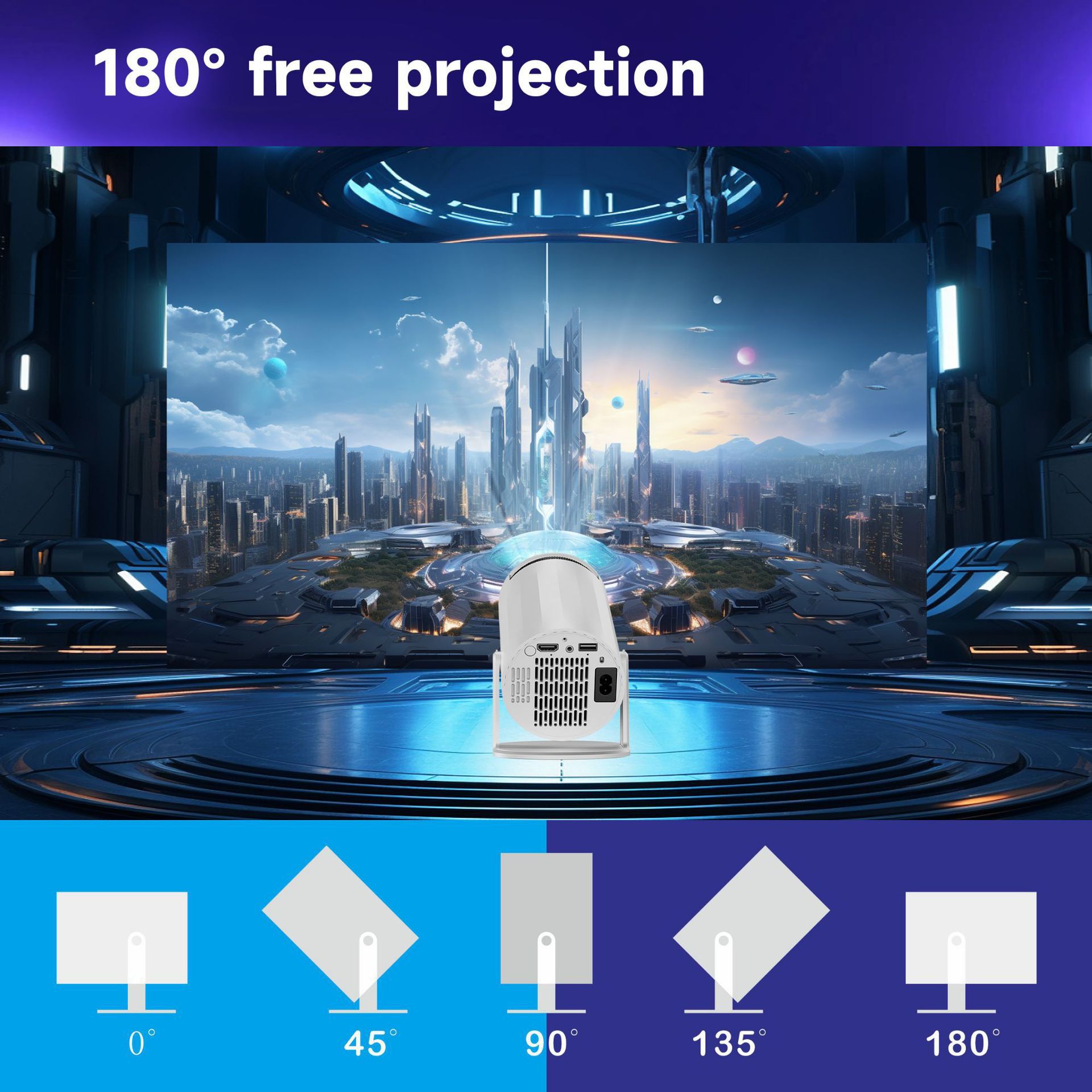 Proyektor Pintar Salange X8Min - Home Cinema Entertainment ulasan dan harga