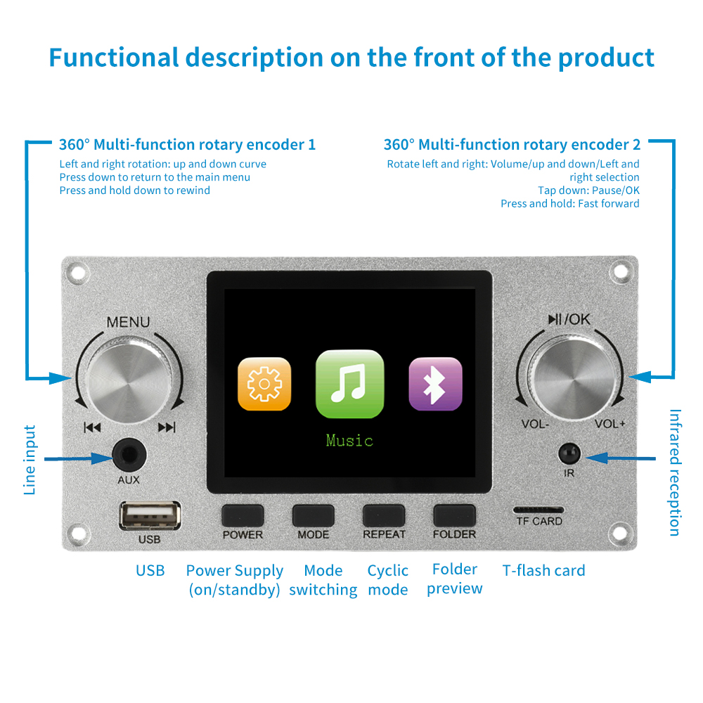 Modul Papan Dekoder Audio Loss - Surround Sound Decoder ulasan dan harga