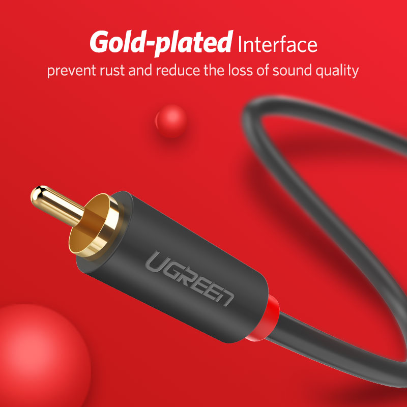 UGREEN 2RCA Ke 2 RCA Kabel Aud - Home Cinema Dvd ulasan dan harga