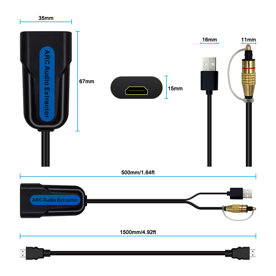 Ekstraktor Audio HDMI ARC eARC - Hdmi Arc Cable ulasan dan harga