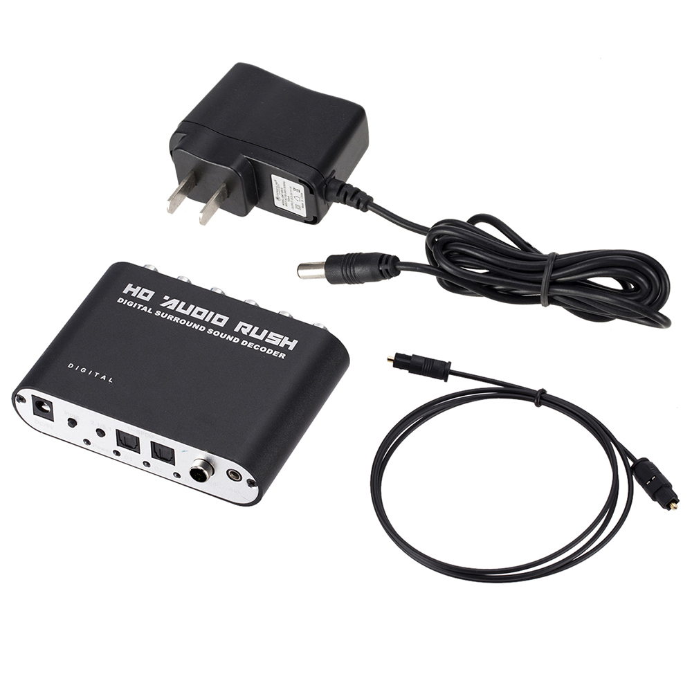 Konverter DAC Stereo 5.1 Salur - Surround Sound Decoder ulasan dan harga