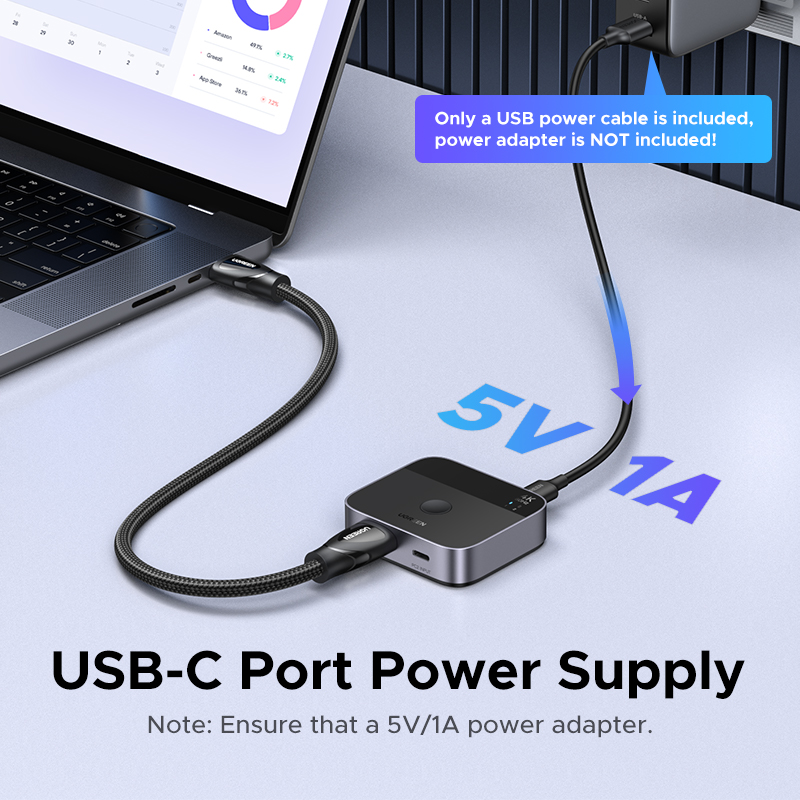 UGREEN HDMI USB C Switch 2 In  - Home Cinema Dvd ulasan dan harga