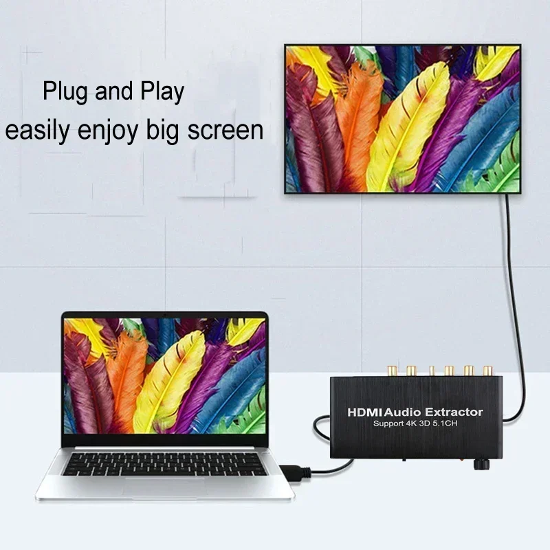 Dekoder Audio 5,1ch 4K 3D 5.1  - Surround Sound Decoder ulasan dan harga