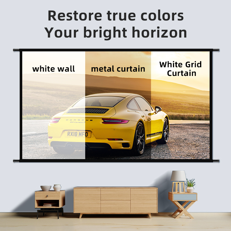 Layar Proyektor dengan Berdiri - Projector Screen 100 Inch ulasan dan harga