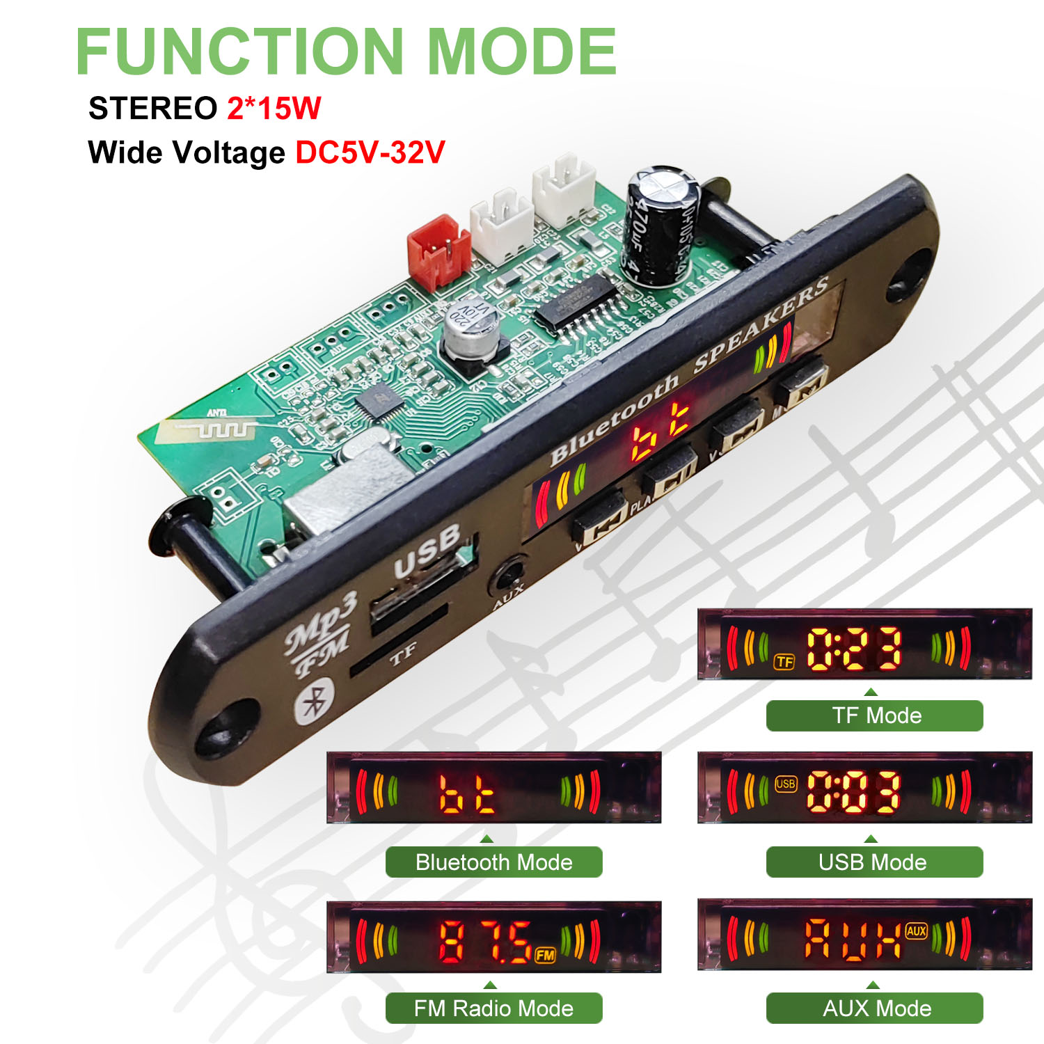 Papan dekoder Amplifier Blueto - Surround Sound Decoder ulasan dan harga