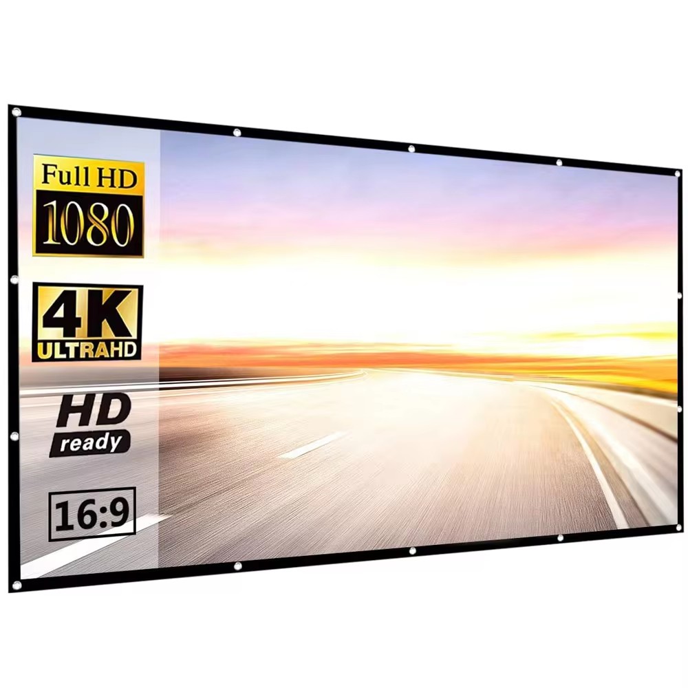 Layar Proyeksi Lipat Sederhana - Projector Screen 100 Inch ulasan dan harga