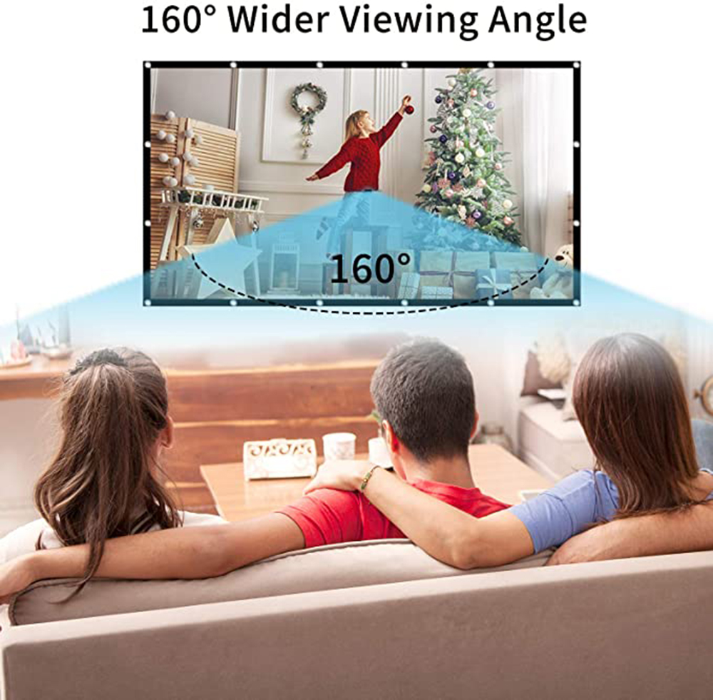 Layar Proyeksi Lipat Sederhana - Projector Screen 100 Inch ulasan dan harga