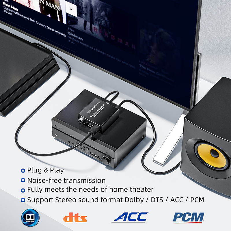 Konverter Audio Digital RCA Di - Surround Sound Decoder ulasan dan harga