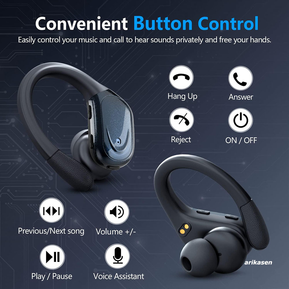 Earbud olahraga Bluetooth 5.3  - Home Cinema Amazon ulasan dan harga