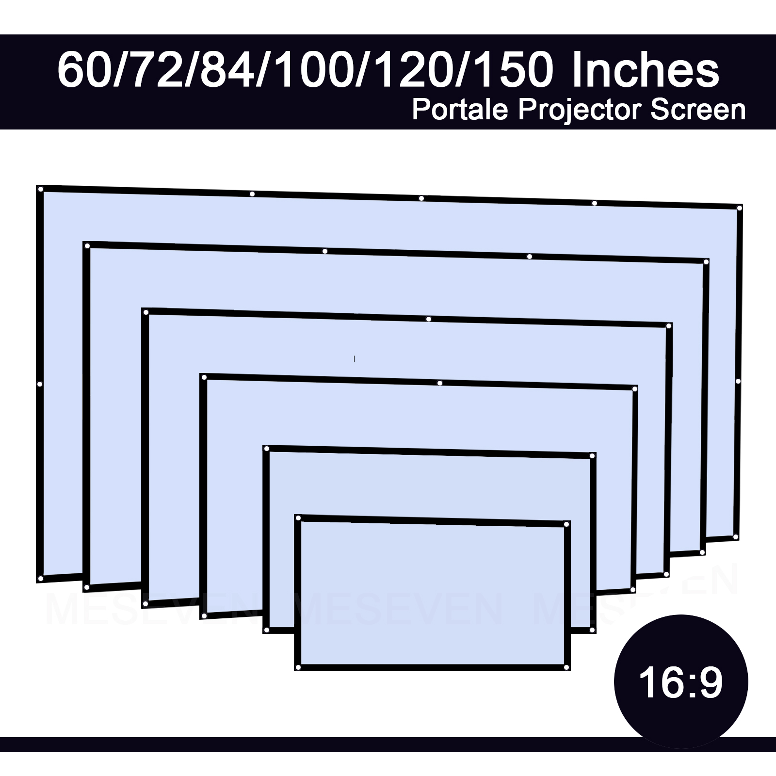 60 72 100 120 150 inci 16:9 po - Projector Screen 100 Inch ulasan dan harga