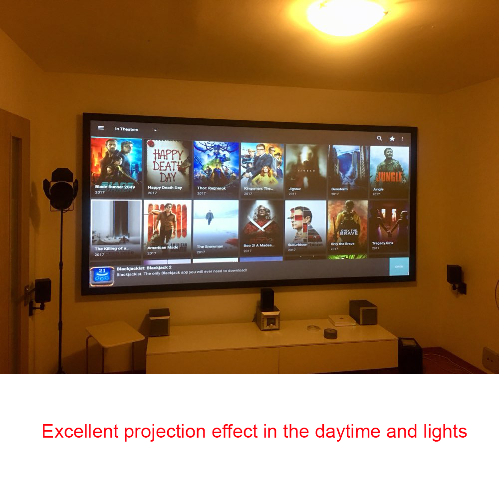 Salange layar proyektor, 60 10 - Projector Screen 100 Inch ulasan dan harga