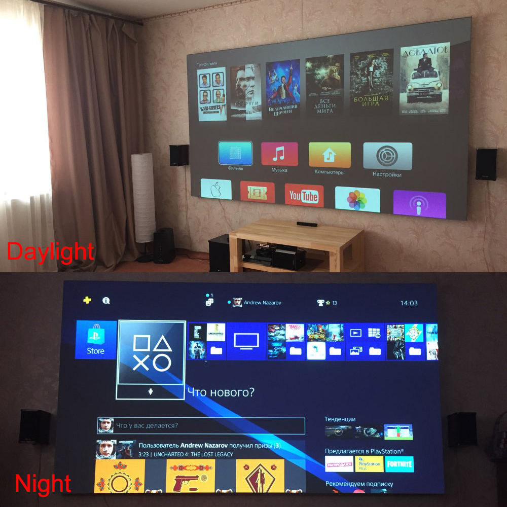 Salange layar proyektor, 60 10 - Projector Screen 100 Inch ulasan dan harga