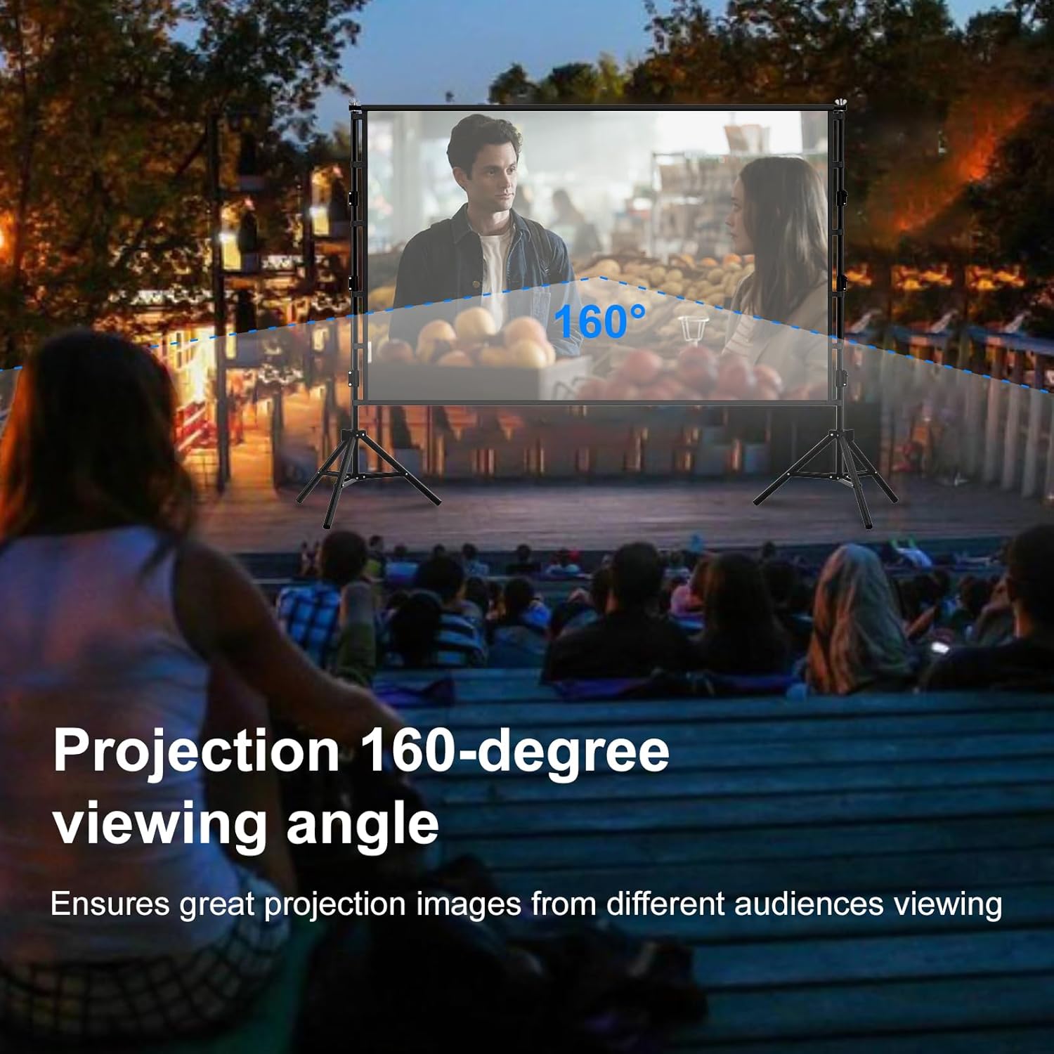 Layar Proyeksi VEIDADZ Dengan  - Projector Screen 100 Inch ulasan dan harga