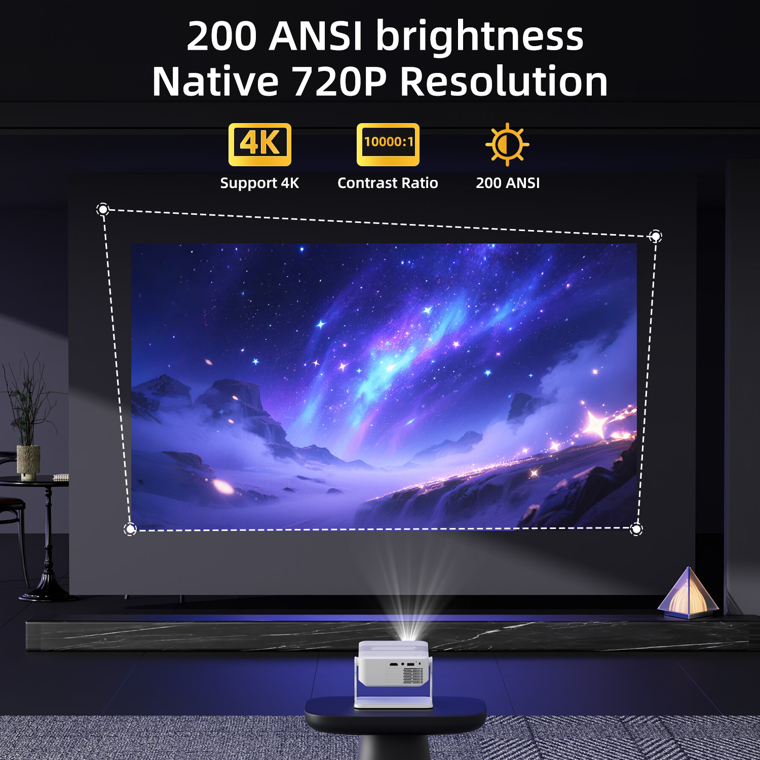 Proyektor Xnano HA109 4K Andro - Home Cinema Entertainment ulasan dan harga