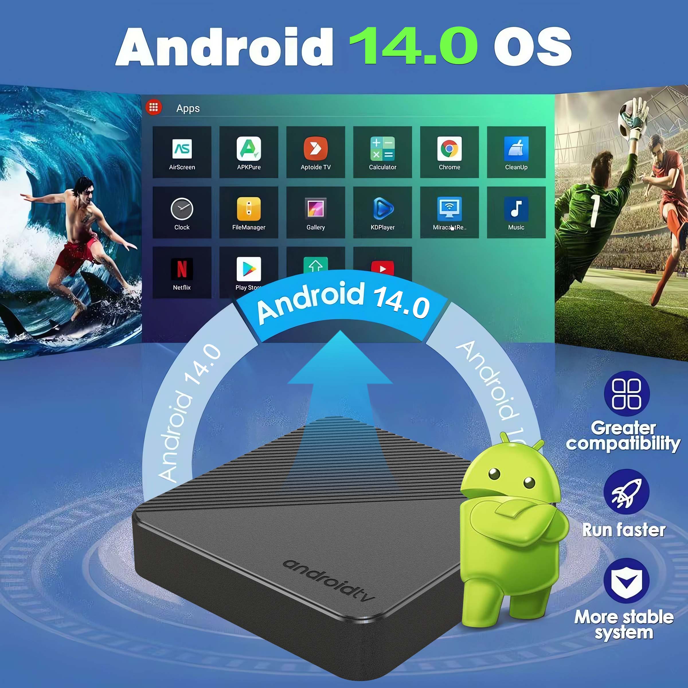 Android 14 Kotak TV Teater Rum - Home Cinema Gadgets ulasan dan harga
